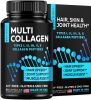 Multi Collagen Pills Collagen Supplements for Women Men Bovine Collagen For Joints Bone Supplements Hydrolyzed Collagen Made In USA Non GMO Gluten Fre