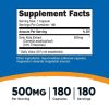 Nutricost Gotu Kola 500 mg, 180 Capsules - Gluten Free, Non-GMO Supplement