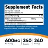 Nutricost Fadogia Agrestis (240 Capsules | 600 mg Per Serving) - Potent 10:1 Extract, Gluten Free, Non-GMO Athletic Support Supplement