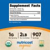 Nutricost Organic Spirulina Supplement Powder 2 Pounds, 1g Per Serving