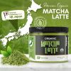 Organic Matcha Latte Pure Japanese Tea Blend with Ashwagandha and Maca Matcha Tea Powder with Natural Coconut Milk and Vanilla No Added Sugar 4.68 oz