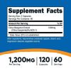 Nutricost Citrus Bergamot Capsules (120 Capsules, 60 Servings / 1,200 Mg Citrus Bergamot Extract Per Serving) | Potent 25:1 Extract - Gluten Free, Veg